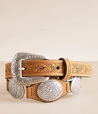 Western Leather Concho Belt