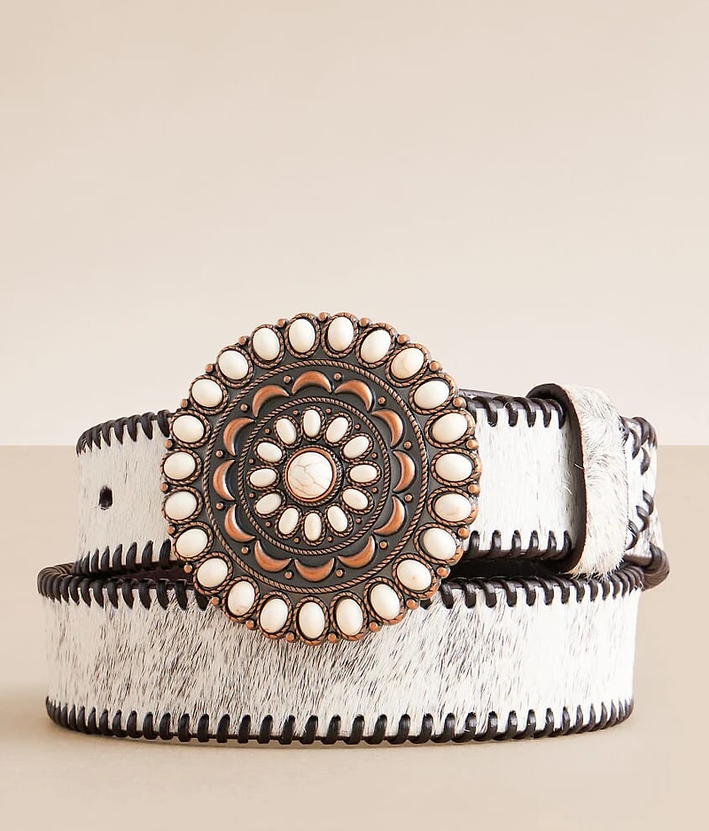 Whipstitch Leather Belt