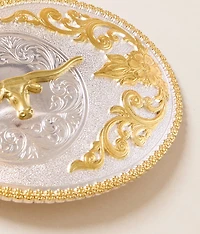 Oval Longhorn Buckle
