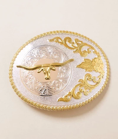 Oval Longhorn Buckle