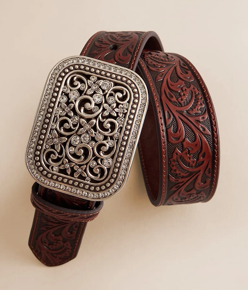 Embossed Leather Belt