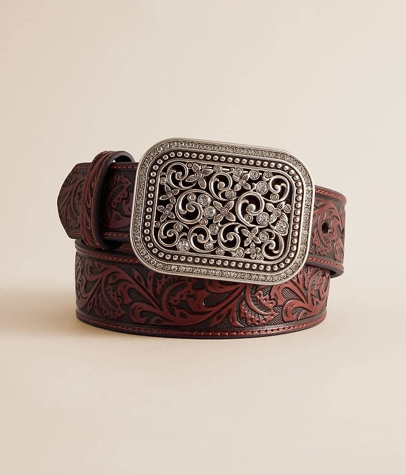 Embossed Leather Belt