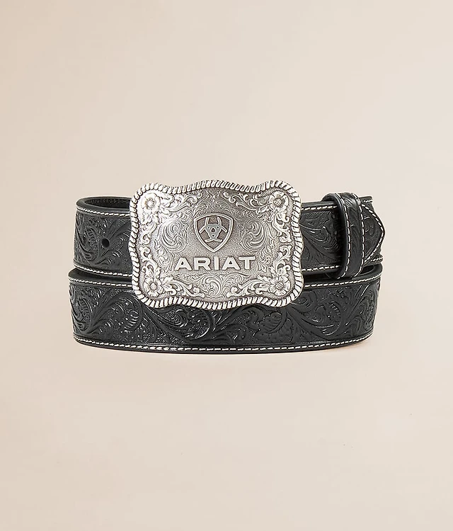 Tooled Leather Belt