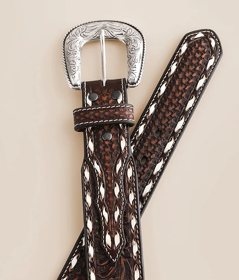 Tooled Leather Belt