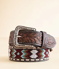 Seed Bead Leather Belt