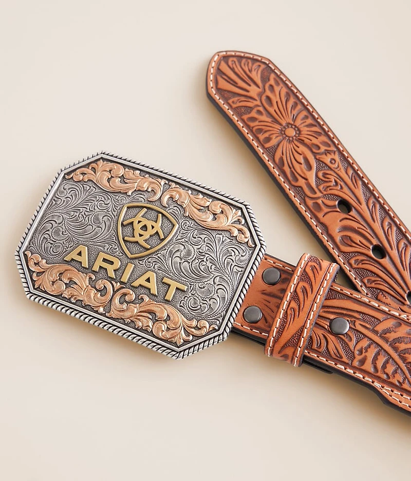 Tooled Leather Belt