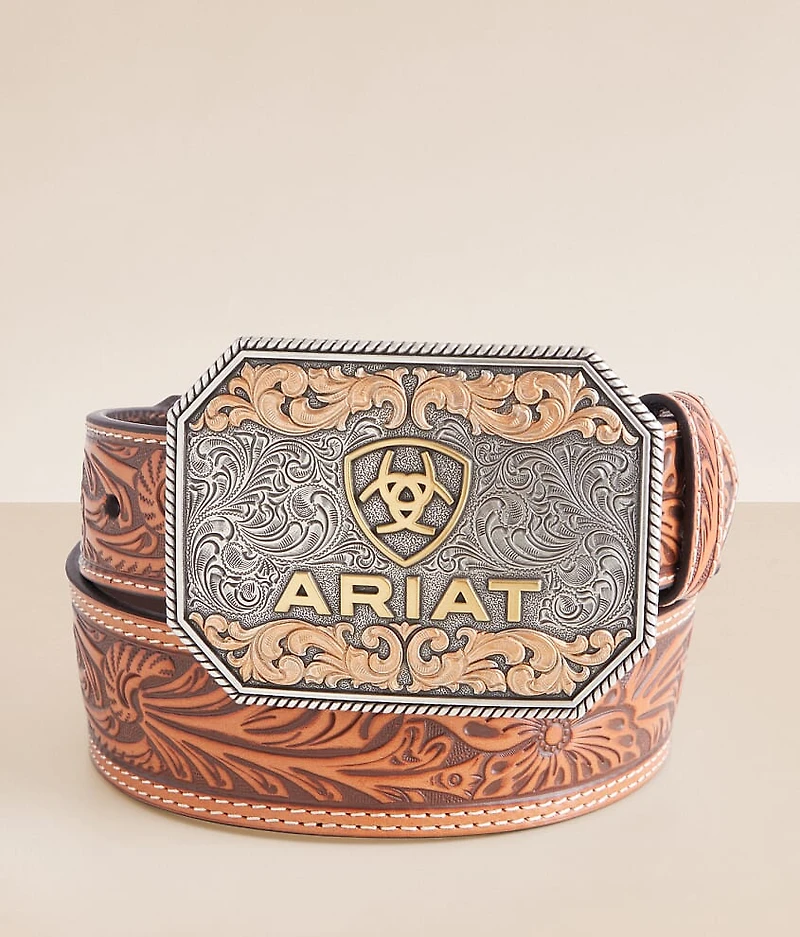 Tooled Leather Belt