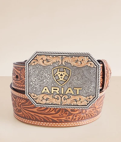 Tooled Leather Belt
