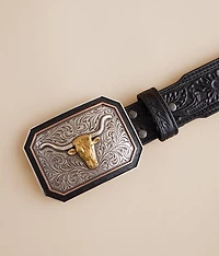 Embossed Leather Belt