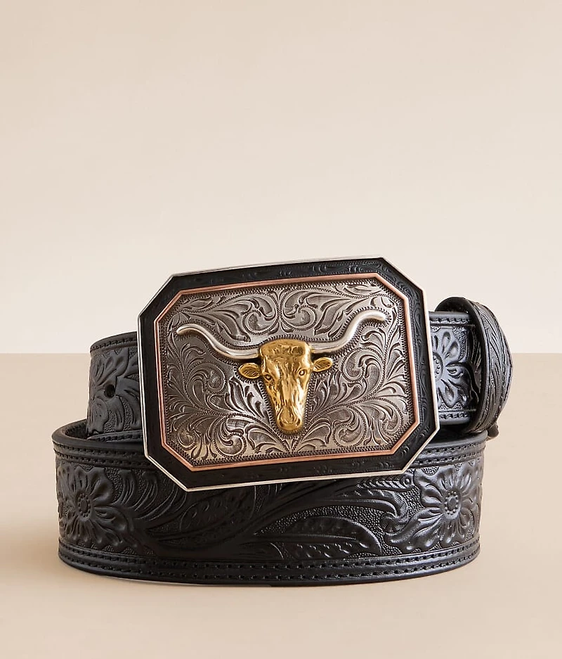 Embossed Leather Belt