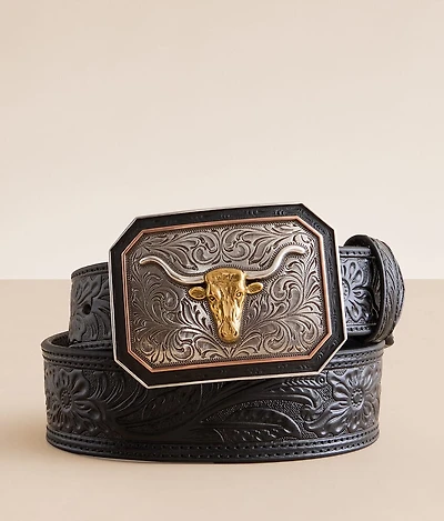 Embossed Leather Belt