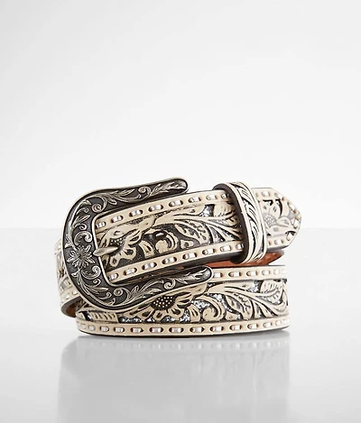Embossed Leather Belt