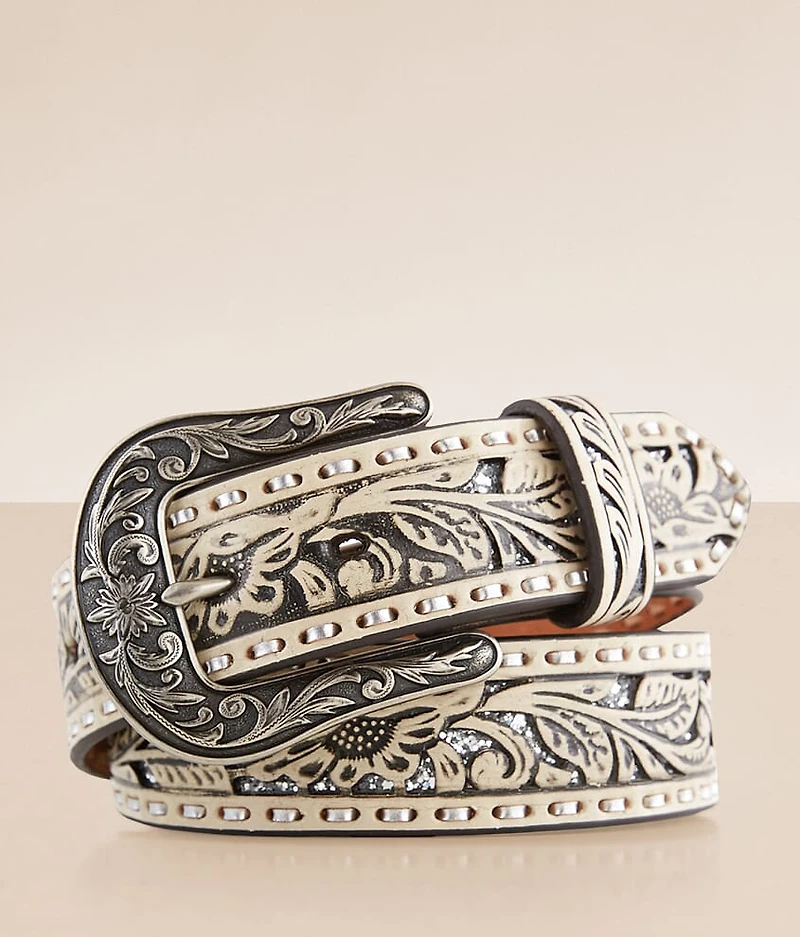 Embossed Leather Belt