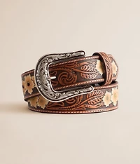 Floral Leather Belt