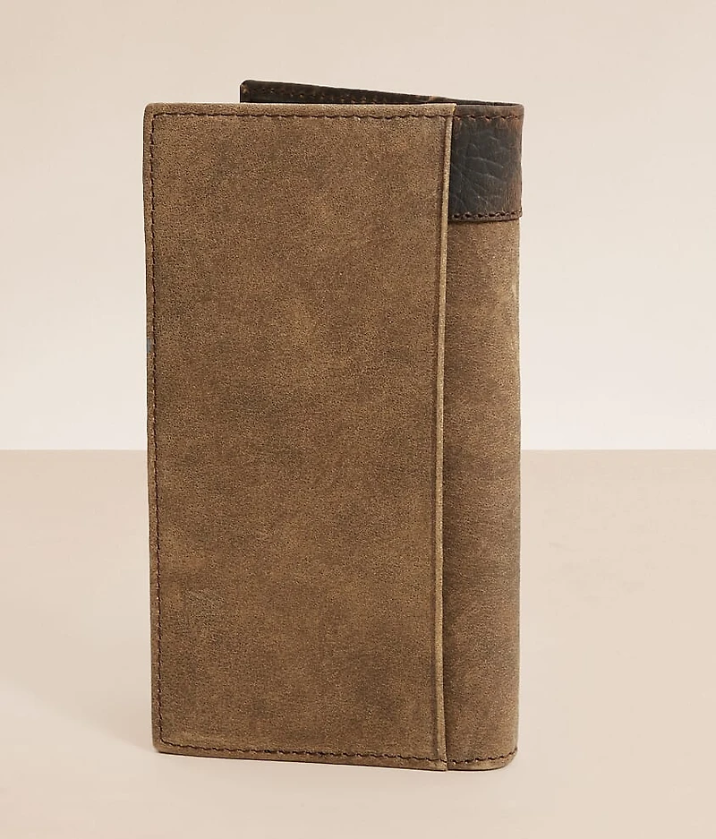 Laser 2 Tone Leather Rodeo Wallet