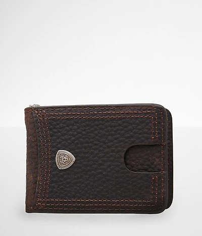 Money Clip Leather Wallet