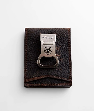 Bottle Opener Leather Money Clip Wallet