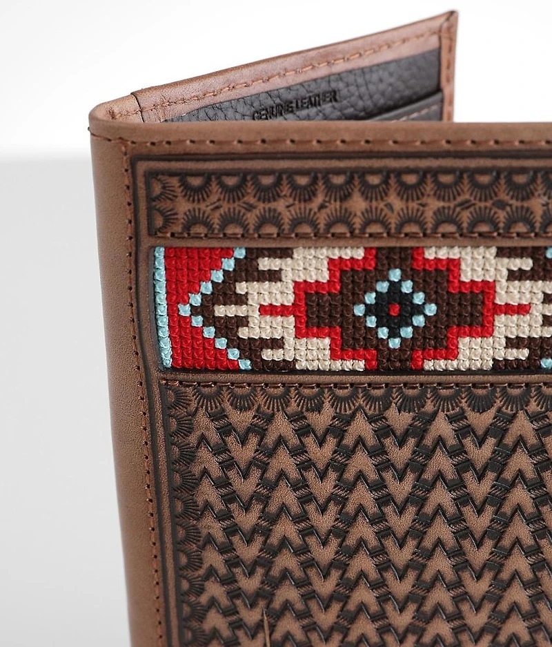 Embroidery Rodeo Leather Wallet