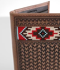 Embroidery Rodeo Leather Wallet