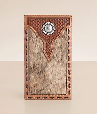 Basket Weave Leather Rodeo Wallet