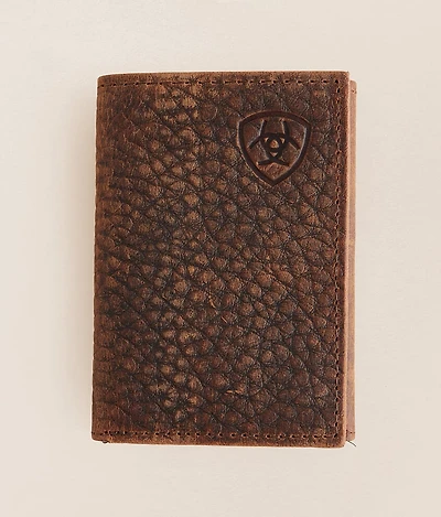 Textured Leather Wallet