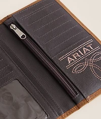 Leather Rodeo Checkbook Wallet