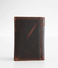 Embroidered Leather Wallet
