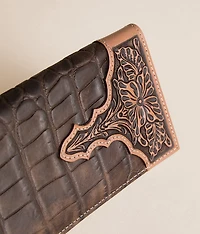 Croc Western Rodeo Leather Wallet