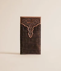 Croc Western Rodeo Leather Wallet