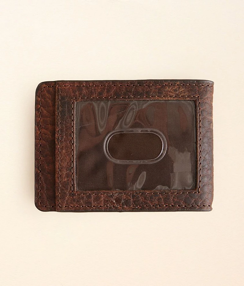 Money Clip Leather Wallet