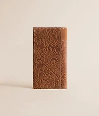 Tooled Western Rodeo Leather Wallet