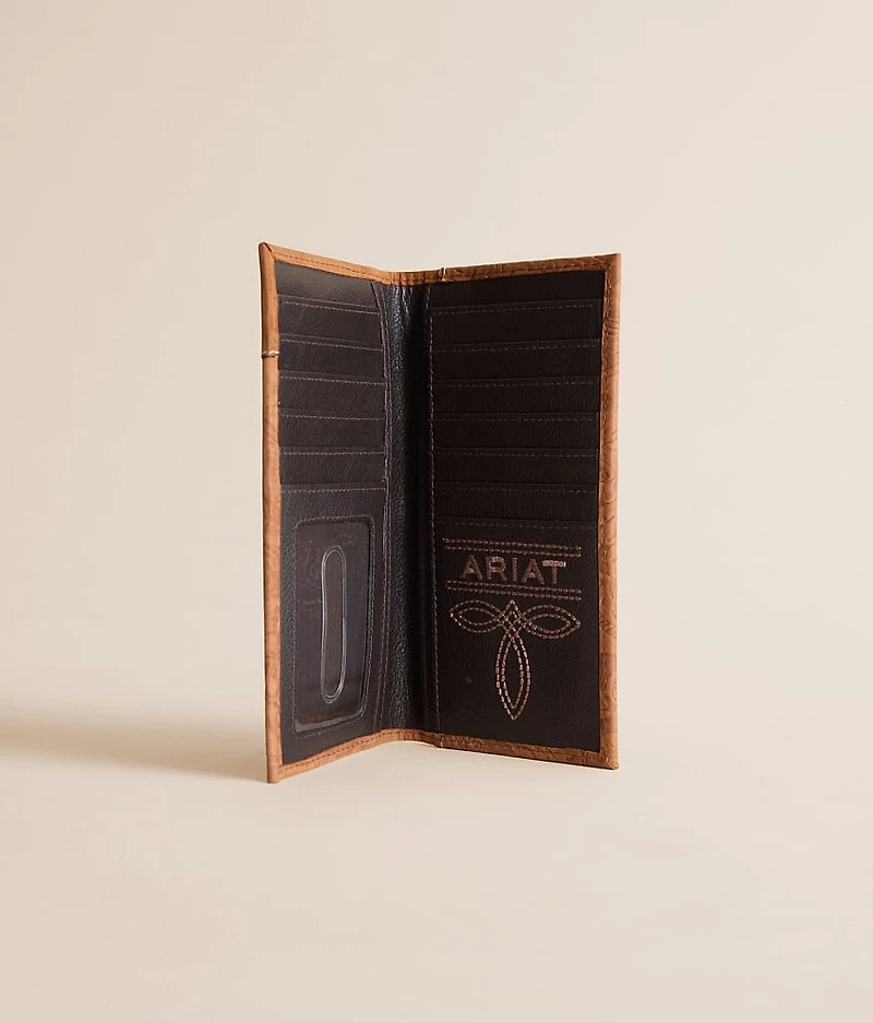 Tooled Western Rodeo Leather Wallet