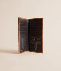 Tooled Western Rodeo Leather Wallet