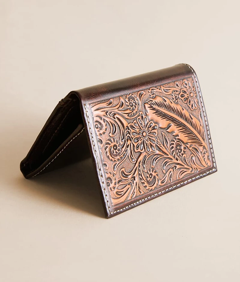 Western Tooled Leather Wallet