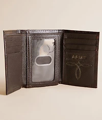 Western Tooled Leather Wallet
