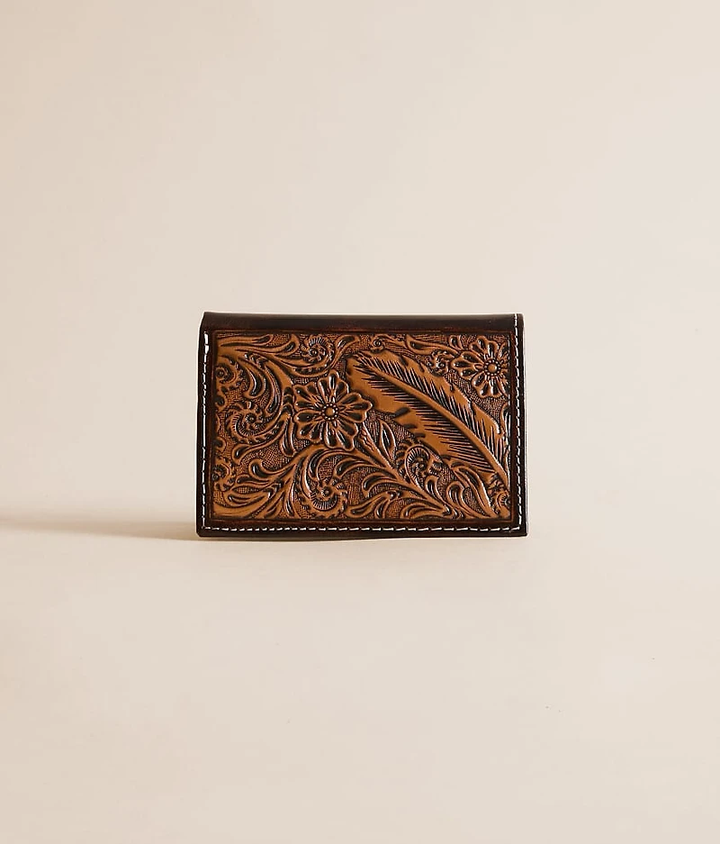 Western Tooled Leather Wallet