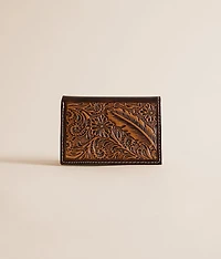 Western Tooled Leather Wallet