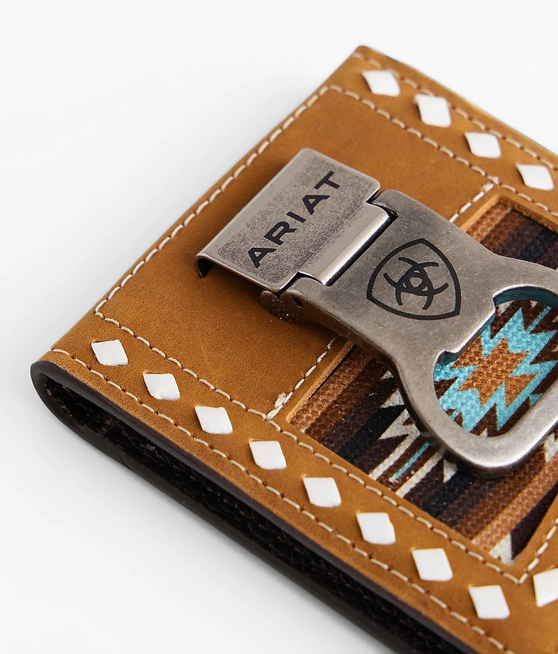 Southwestern Leather Money Clip Wallet