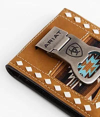 Southwestern Leather Money Clip Wallet
