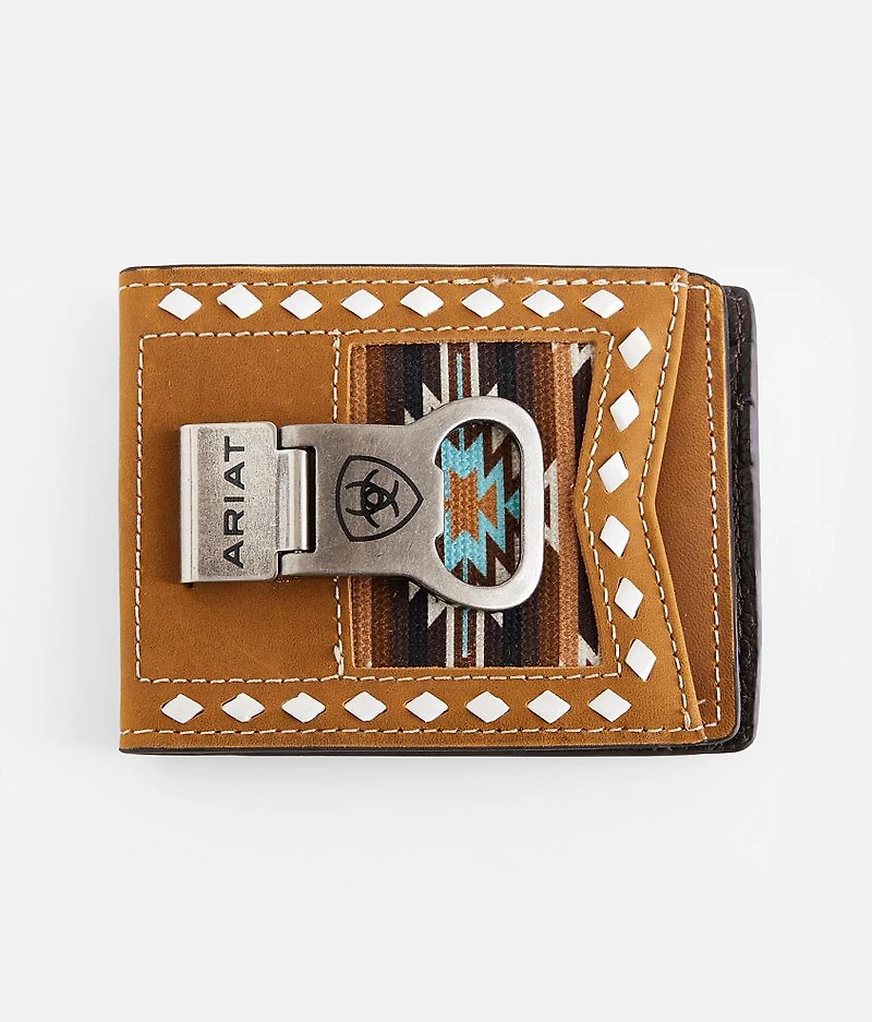 Southwestern Leather Money Clip Wallet