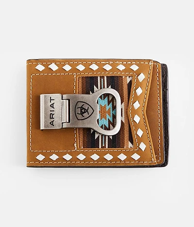 Southwestern Leather Money Clip Wallet