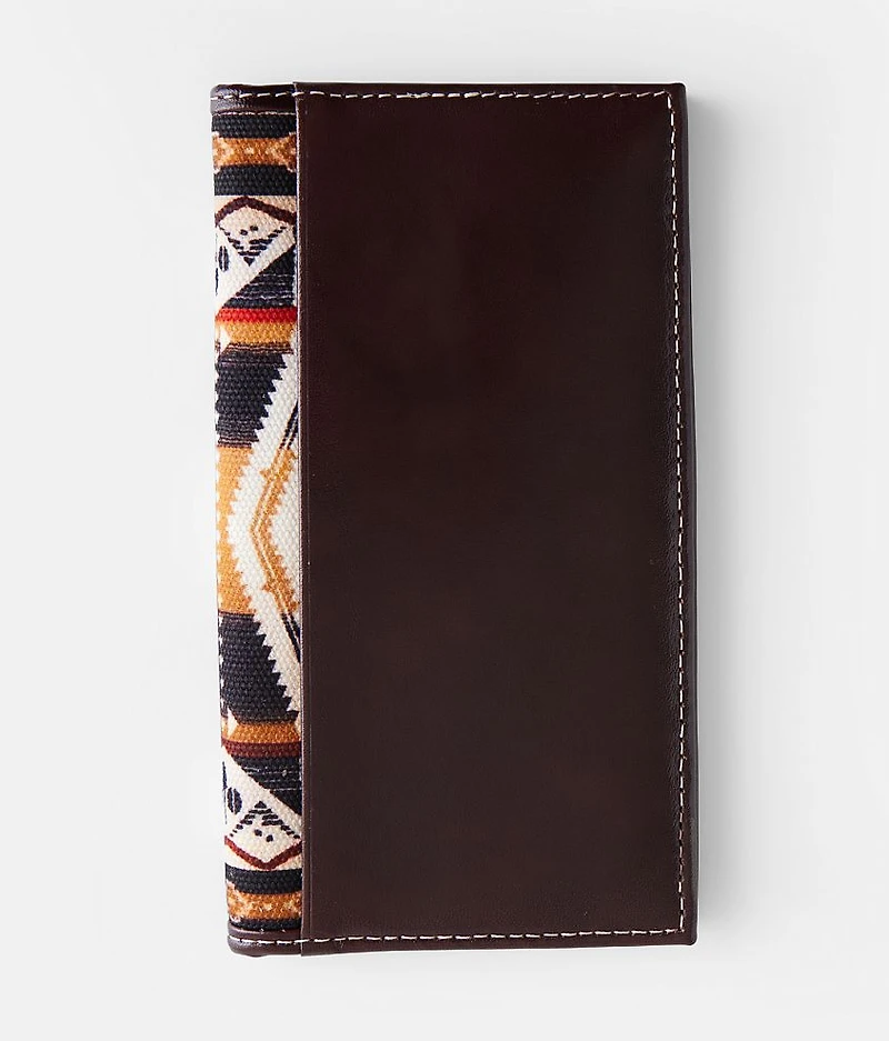 Southwestern Leather Checkbook Wallet