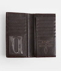 Southwestern Leather Checkbook Wallet