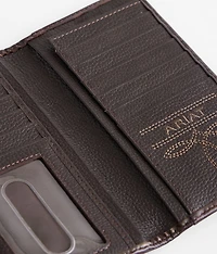 Southwestern Leather Checkbook Wallet
