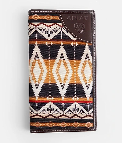 Southwestern Leather Checkbook Wallet
