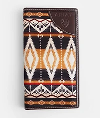 Southwestern Leather Checkbook Wallet