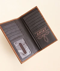 Tooled Rodeo Leather Wallet