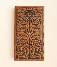 Tooled Rodeo Leather Wallet