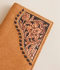 Tooled Rodeo Leather Wallet