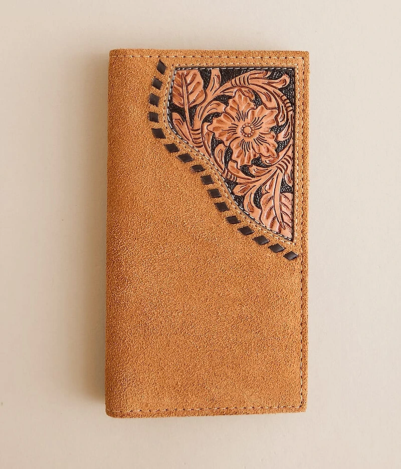 Tooled Rodeo Leather Wallet
